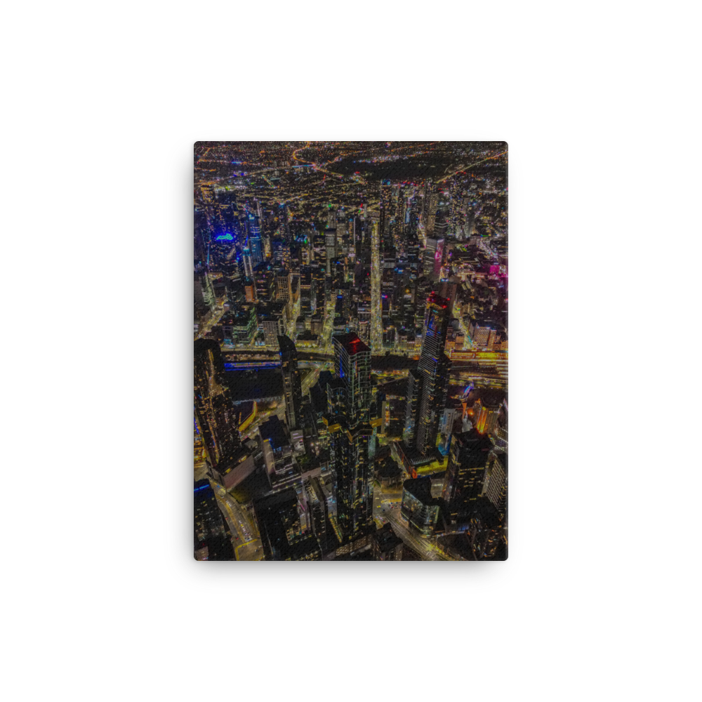 Melbourne CBD Canvas Portrait
