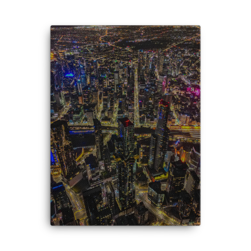 Melbourne CBD Canvas Portrait