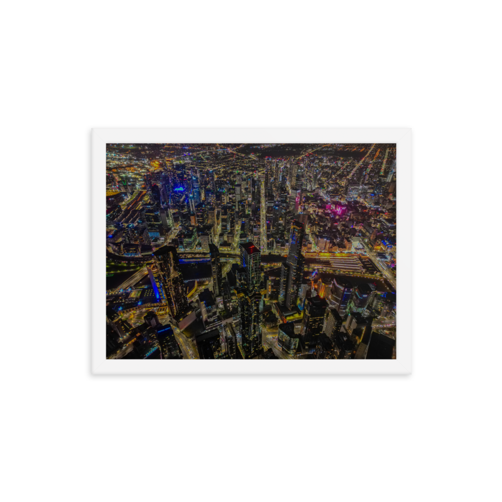 Melbourne CBD Framed Poster