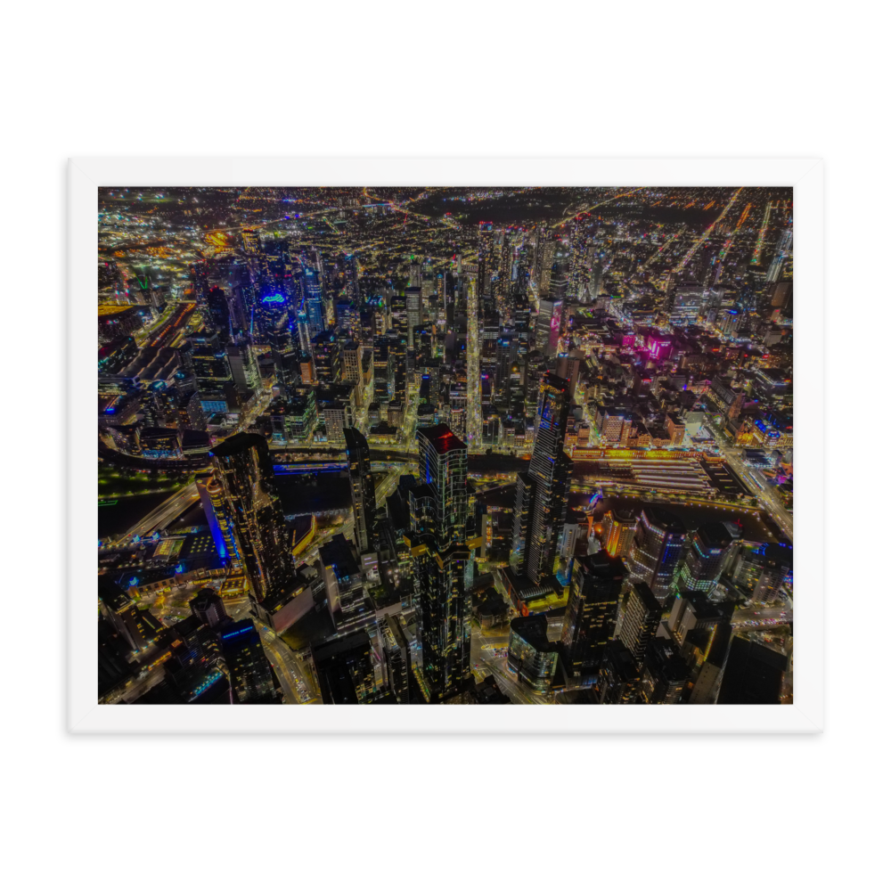 Melbourne CBD Framed Poster