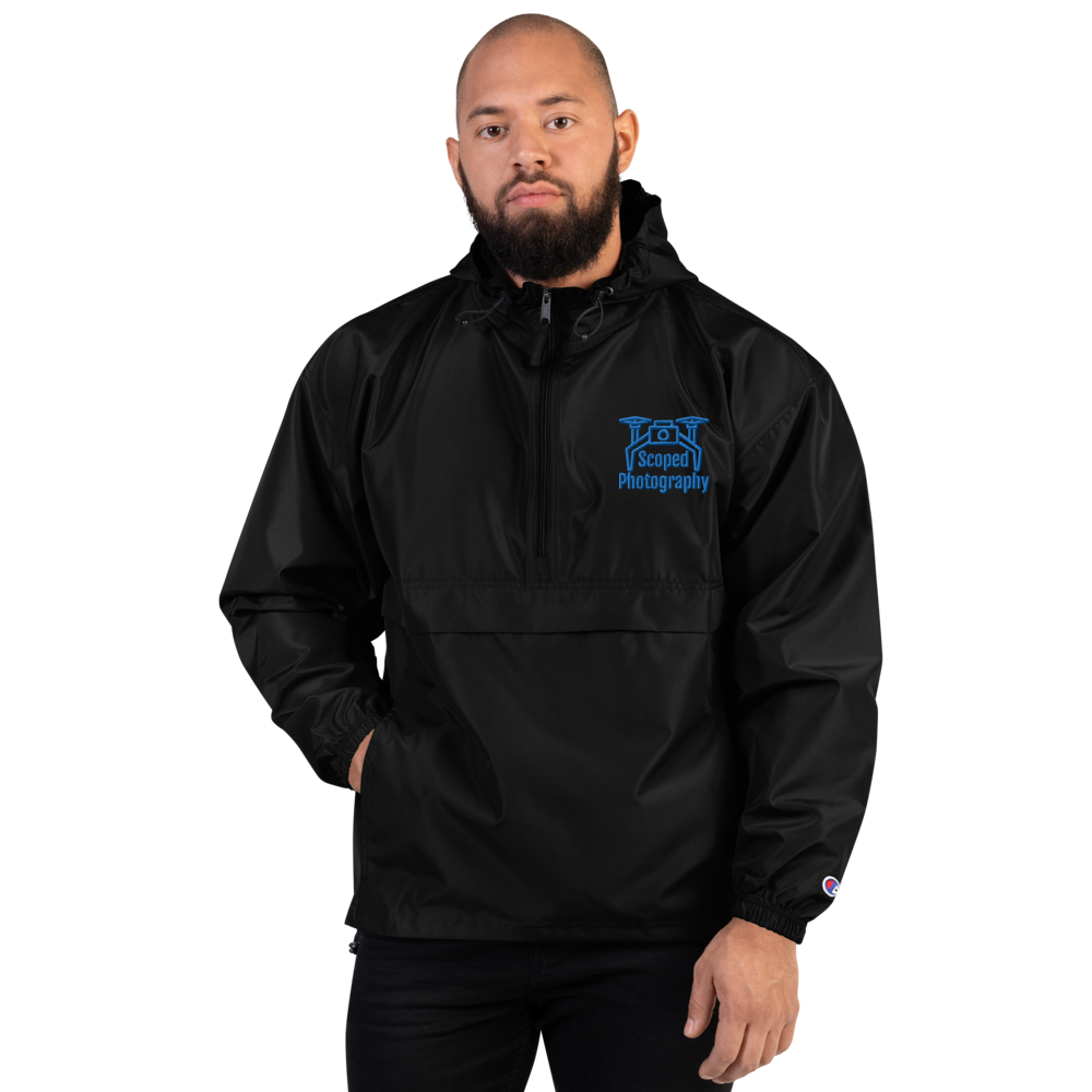 Embroidered Scoped Photography Champion Rain Jacket