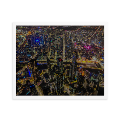 Melbourne CBD Framed Poster